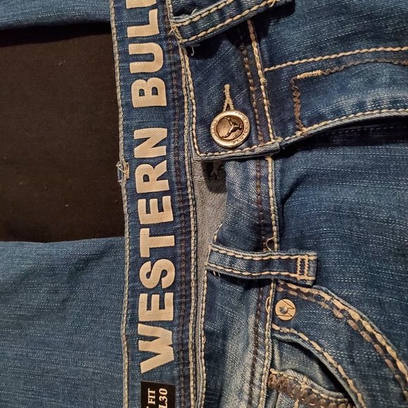 Western Bull Mens Jeans. 34x30. Like New! - Picture 4 of 4